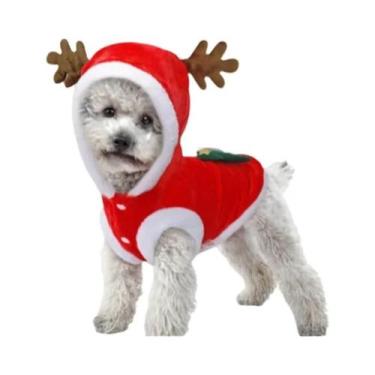 Imagem de Roupa Quente De Flanela Para Cães E Gatos, Macacão Festivo De Outono I