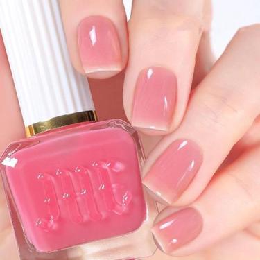 Imagem de Esmalte de Unhas NovaCharm Jelly Rosa Claro 12ml Secagem Rápida