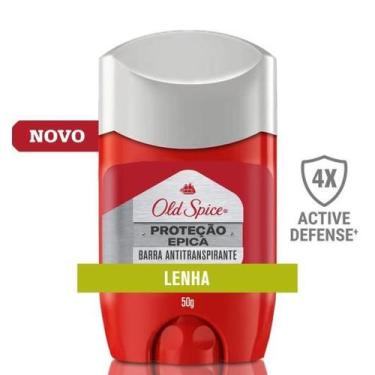 Imagem de Desodorante Old Spice Proteção Épica Lenha Antitranspirante Barra 50g
