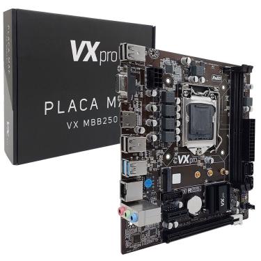 Imagem de Placa Mãe VX Pro B250 com DDR4 Dual Channel e M.2 para Intel LGA 1151 - VXMBB250