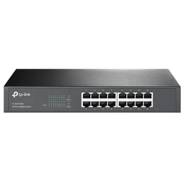 Imagem de Switch TL-SG1016D 16 Portas Gigabit 10-100-1000MBPS Rackmount Profissional TP-Link