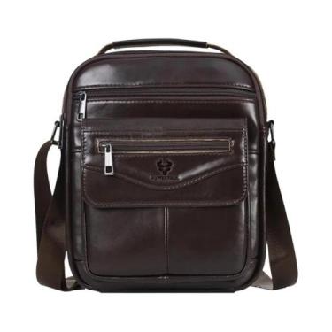 Imagem de Bolsa De Ombro Pequena Em Couro Genuíno Para Homens HUMERPAUL, Bolsa M