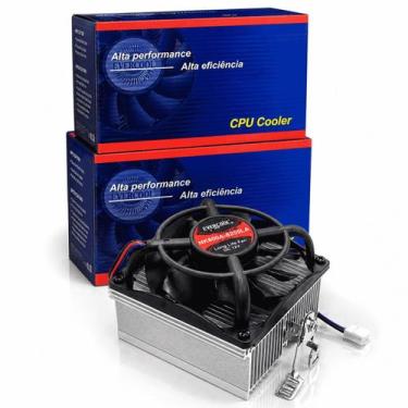 Imagem de Cooler CPU AMD Processador Evercool NK805A 80mm Silencioso Alumínio
