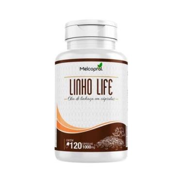 Imagem de Óleo De Linhaça 1000 mg  120 Cápsulas Ômega 3, 6, 9 Vegetal Melcoprol