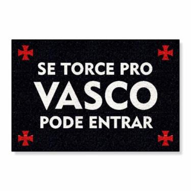 Imagem de Capacho se torce pelo vasco pode entrar - IDEIA FIXA DECOR