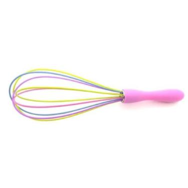 Imagem de Batedor De Ovos Massas De Silicone Fouet Pink 25cm VNC2550 - Pra vc