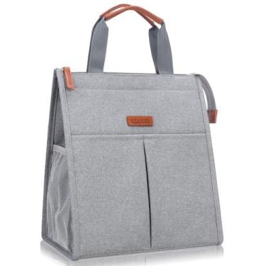 Imagem de Bolsa Térmica Lacdo Impermeable Suave para Almuerzo Gris 29x25x16 cm