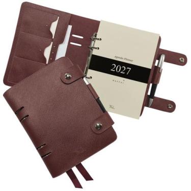 Imagem de Agenda Planner 2027 141-R Raffai Couros, Marsala