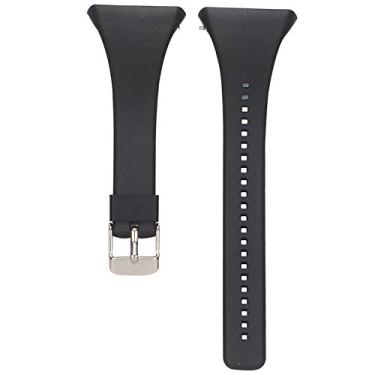 Imagem de Pulseiras de silicone XHNee para Polar FT4/FT7, pulseiras esportivas ajustáveis de 14 a 19 cm, preta