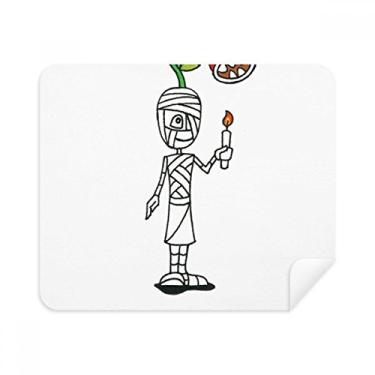 Imagem de Egypt Mummy Halloween Mutation Horus Pano de limpeza Limpador de tela 2 peças Tecido de camurça