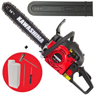 Imagem de Motosserra Profissional Kawashima KCS 460-S À Gasolina 2 Tempos 45,8cc Para Cortes Precisos em Madeiras