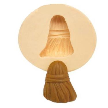 Imagem de Molde De Silicone Vassoura Bruxa Halloween