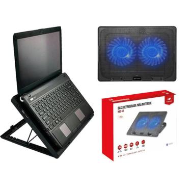 Imagem de Base Notebook Suporte 15,6 Nbc-50Bk C3Tech 2 Coolers Led