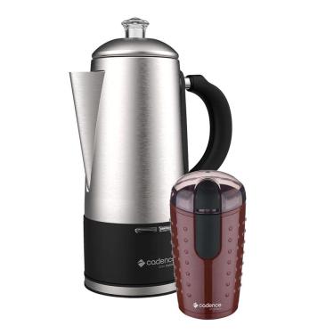 Imagem de Kit Cafeteira Italiana Gran 1,5L e Moedor de Café Cadence