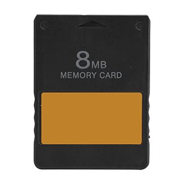 Imagem de ASHATA Cartão de memória 8/16/32/64 MB, cartão de memória do jogo, para cartão de memória do console de jogos PS2, para cartão de memória FMCB V1.966, cartão de memória do jogo para console PS2, preto (8MB)