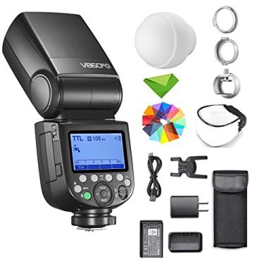 Imagem de Flash Godox V860III-O para Flash Speedlite de Câmera Olympus com Difusor de Flash Godox ML-CD15, HSS 1/8000 1.5s Tempo de Reciclagem Luz de Modelagem LED de 10 Níveis para Câmeras Olympus/Panasonic
