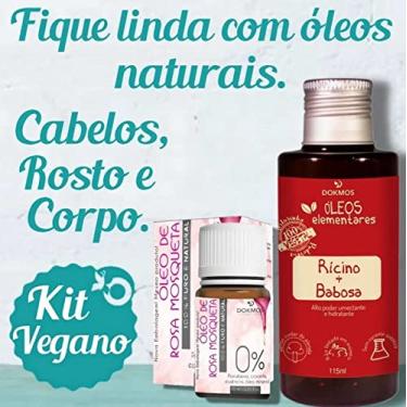 Imagem de Oleo De Rosa Mosqueta e Óleo De Rícino E Babosa Kit Vegetal
