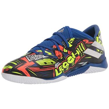 Imagem de adidas Tênis de futebol masculino Nemeziz Messi 19.3, Azul royal/prata/amarelo, 11