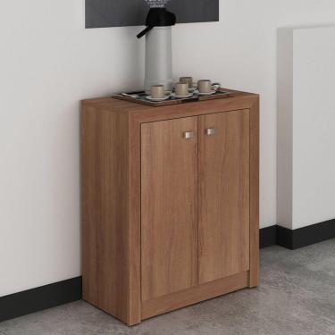 Imagem de Balcão para Escritório 2 Portas ME4103 Tecno Mobili Amendoa