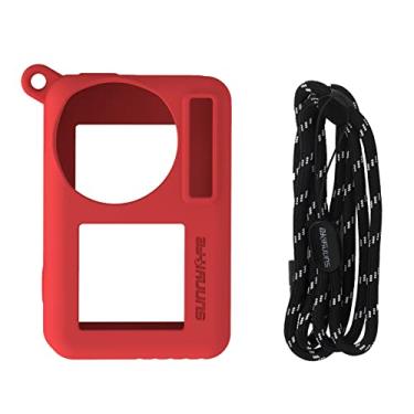 Imagem de TECKEEN Capa protetora de silicone antiarranhões + cordão para câmera DJI OSMO Action 3