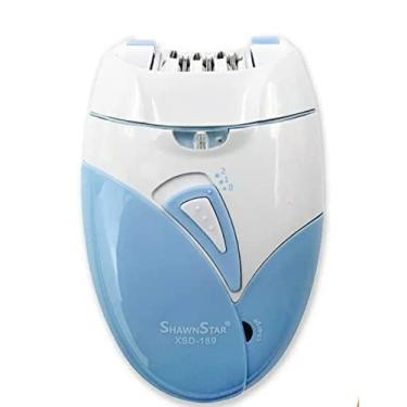 Imagem de Depilador Elétrico Sem Fio USB Remove Na Raiz Portátil Azul