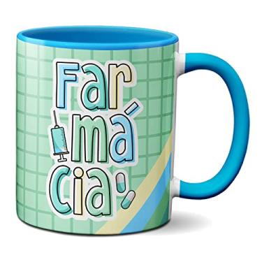 Imagem de Caneca Farmacéutico Profissão Presente Farmácia (Azul)