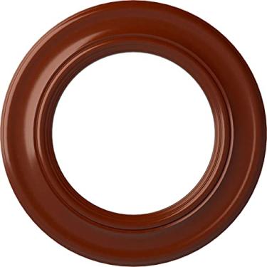 Imagem de Medalhão de teto Ekena Millwork CM20HOFIF Holmdel, 20 7/8"OD x 12 7/8" ID x 1" P (serve em toldos até 12 7/8"), FireBrick pintado à mão