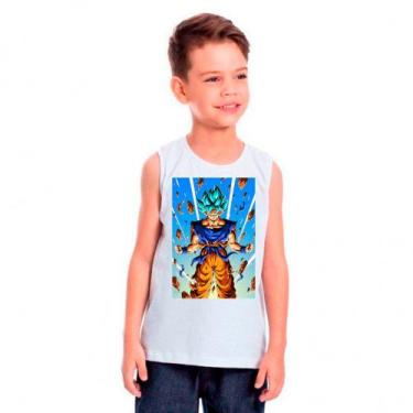 Imagem de Camiseta Dragon Ball Z Goku Branca Infantil09 - Design Camisetas