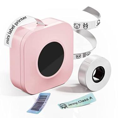 Imagem de Máquina de etiquetar rosa - Phomemo Q30S Bluetooh mini etiquetadora portátil para etiqueta/nome/rótulo de documento, compatível com iOS Android, rosa