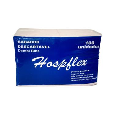 Imagem de Babador Descartável Dental Bibs Caixa com 100un Hospflex