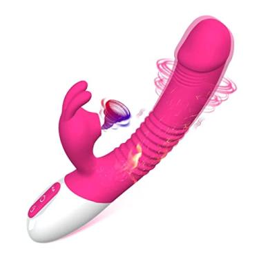 Imagem de Vibrador Feminino com Aquecimento Estimulador Ponto G Com Sucção Realista Brinquedos Sexuais Adultao