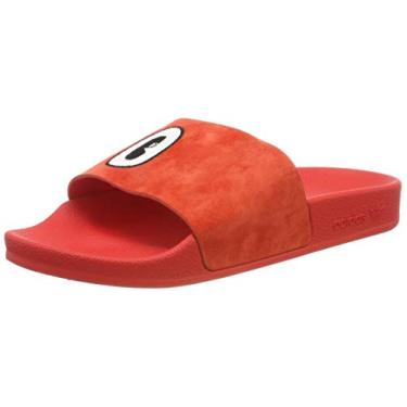 chinelo adidas vermelho