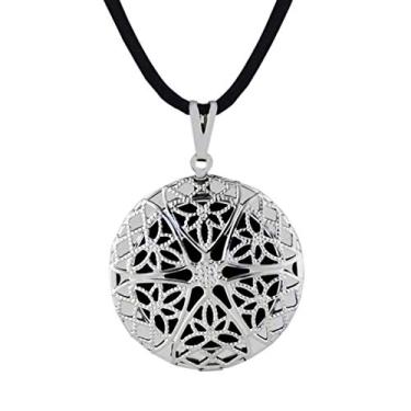 Imagem de Colar Aromatizador Pessoal 32mm Prata -Sunshine Cristais Cor:Prata