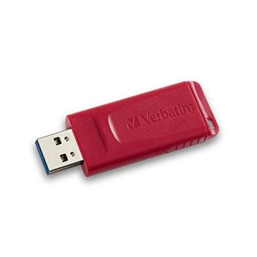 Imagem de Verbatim Flash Drive USB Store 'n' Go de 64 GB - Compatível com PC/Mac - Vermelho