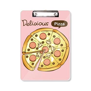 Imagem de Prancheta de salsicha, cogumelo, pizza, alimentos italianos, pasta de prancheta para escrita A4