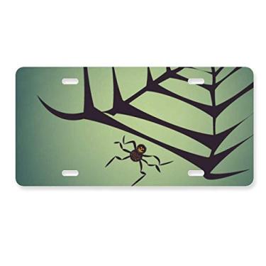 Imagem de DIYthinker Rede de Aranha Negra Halloween Placa de Carro Decoração Acessório de Aço Inoxidável
