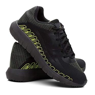 Imagem de Tênis Masculino SPEED Confort Urban Academia - Preto/Verde - 41