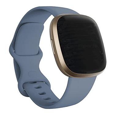 Imagem de Pulseira Sport Borboleta compativel com Fitbit Versa 4 e Versa 3 - Fitbit Sense e Sense 2 - Marca LTIMPORTS (Azul Rock)