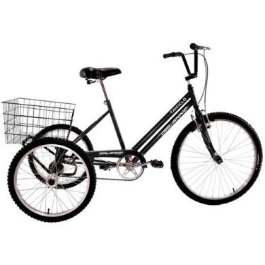 Imagem de Bike Bicicleta Triciclo Adulto Aro 20 Food Bike Preto - Dalannio Bike
