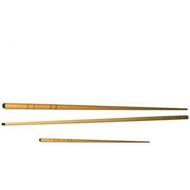 Imagem de Kit 2 Taco 1,30m + 1 Taco Pequeno Bilhar Sinuca Bar Canto