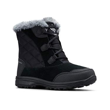 Imagem de Columbia Bota de neve feminina Ice Maiden Shorty, Preto, cinza Columbia, 8.5