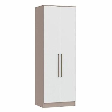Imagem de Guarda Roupa Modulado 2 Portas 2 Gavetas 4 Prateleiras Requinte Móveis Castro Duna Line/branco Line