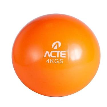 Imagem de Acte Sports, Bola de Pilates 45cm, Laranja, Com Bomba de Ar, T9-45