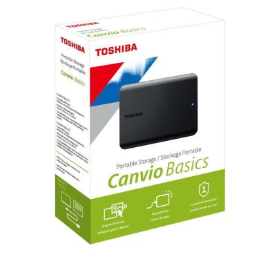 Imagem de HD 2TB Externo USB 3.0 Toshiba Canvio Basics, HDTB520XK3AA