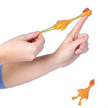 Imagem de Rhode Island Novelty Galinha voadora elástica (pacote com 12) estilingue