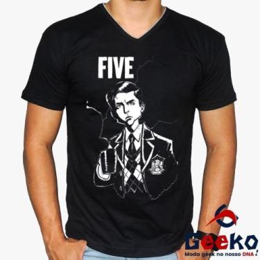 Imagem de Camiseta The Umbrella Academy 100% Algodão - Five - Geeko