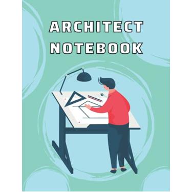 Imagem de Architect notebook: Architect wandking on blueprint Journal drawing and writing - Perfect for Architects, designers and students