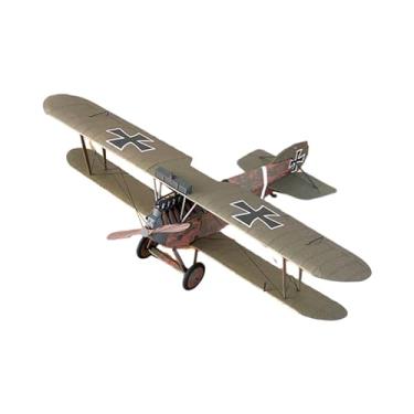 Imagem de harayaa 1/33 lutador diy montar coleções de modelos de avião decoração para casa modelo de avião de papel kits de modelo para mesa de prateleira