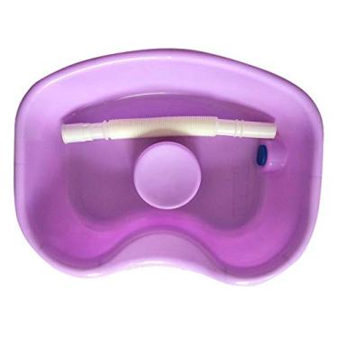 Imagem de Segolike Descanso De Pescoço Em Lavatório De Cama, Bandeja De Lavagem De Cabelo Para Pia, Equipamento De Salão Para Cabelo, Tigela De Xampu Portátil, Lavatório, Mangueira Rosa De 130 Cm