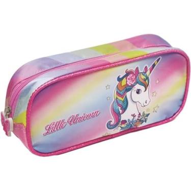 Imagem de Estojo Porta Objeto Retangular Infantil Feminino Unicornio Starschool